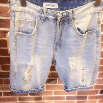 2015年尚购最新款破洞牛仔短裤